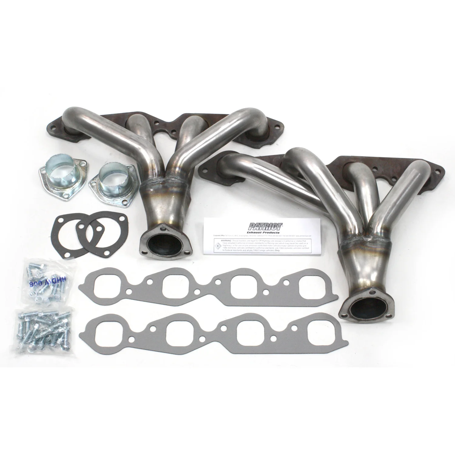 Chevy 396-502 Engines, 1 3/4" Tight Tuck Header in Raw Steel
