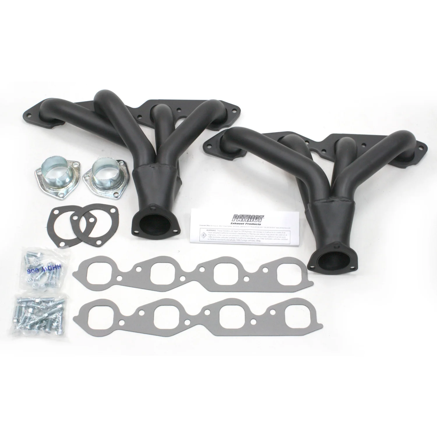 Chevy 396-502 Engines, 1 3/4" Tight Tuck Header with Hi-Temp Black Coating