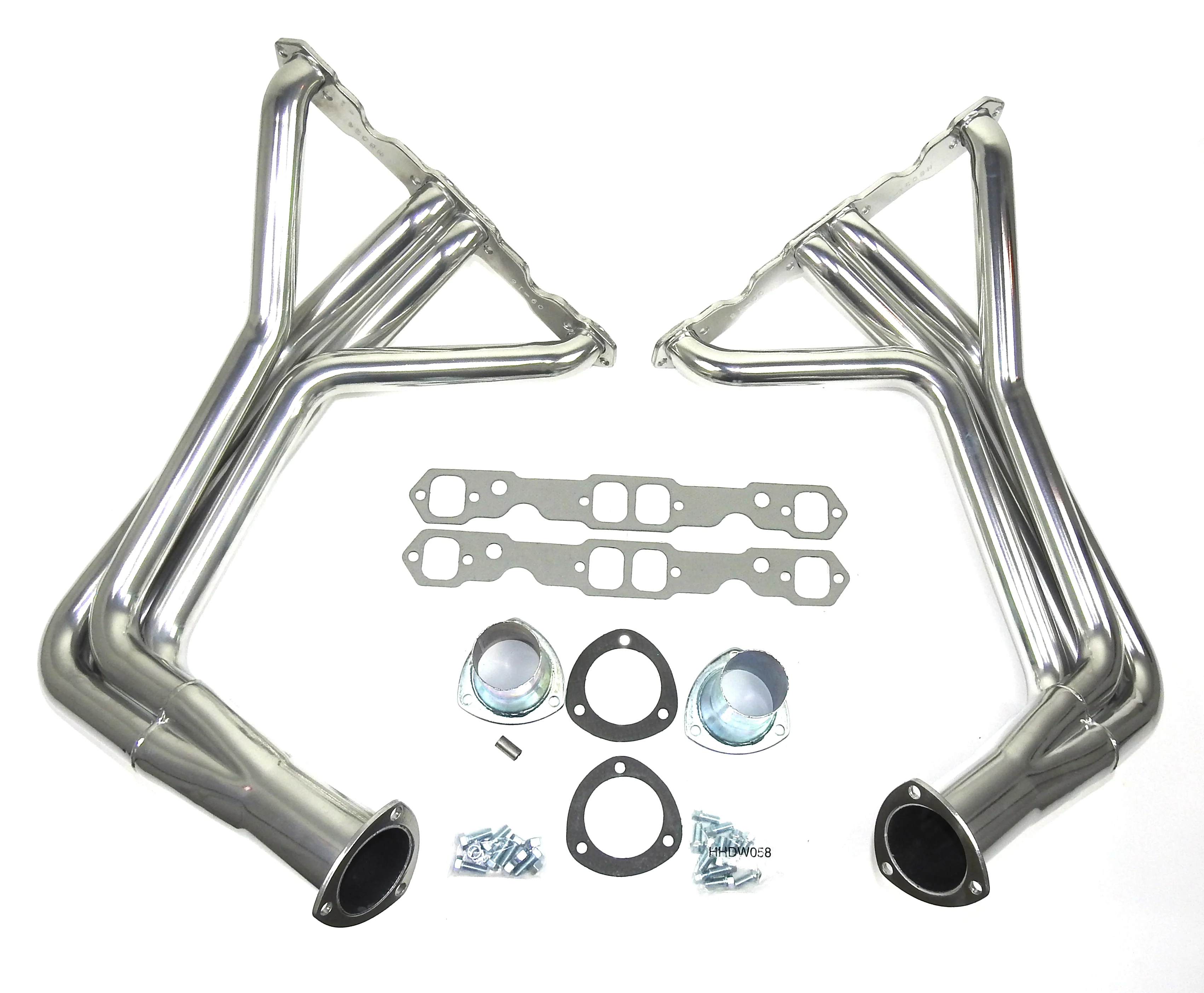 1955-57 Chevy Passenger Car/Wagon 1 7/8" Fenderwell Chevy Small Block Engine Swap Header with Metallic Ceramic Coating