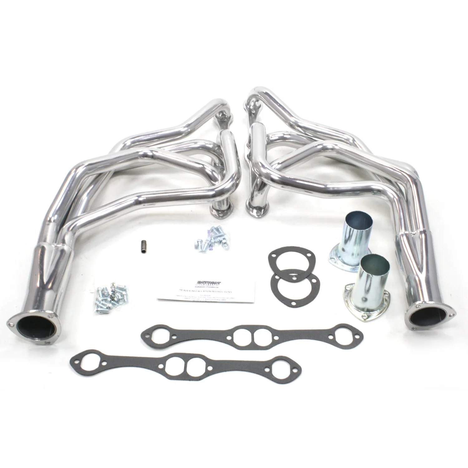 1973–91 GM Truck/SUV Small Block Chevy V8 1 5/8" Long Tube Header with Metallic Ceramic Coating