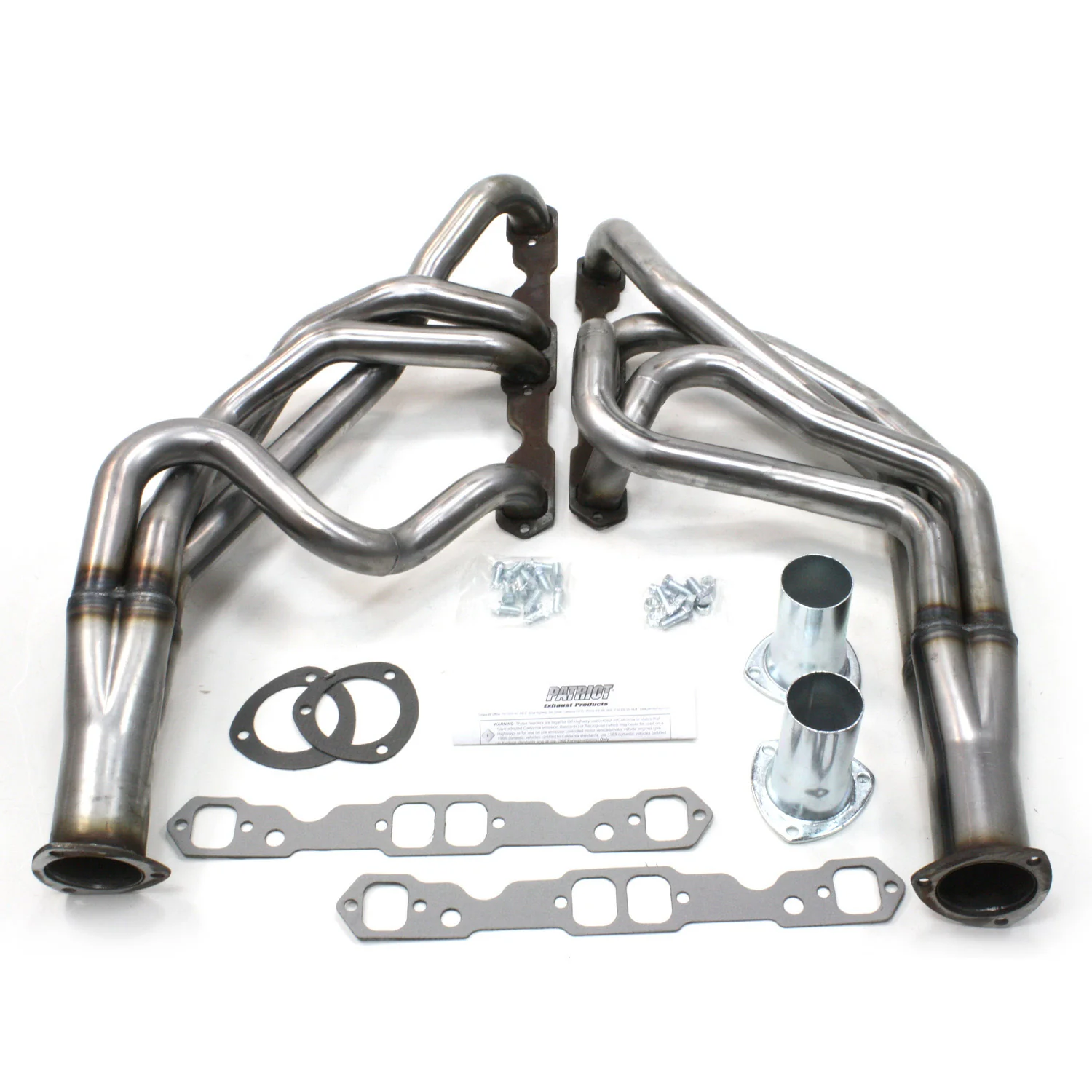 1955-57 Chevy Passenger Car/Wagon 1 3/4" Tri-5 Long Tube Chevy Small Block Engine Swap Header in Raw Steel