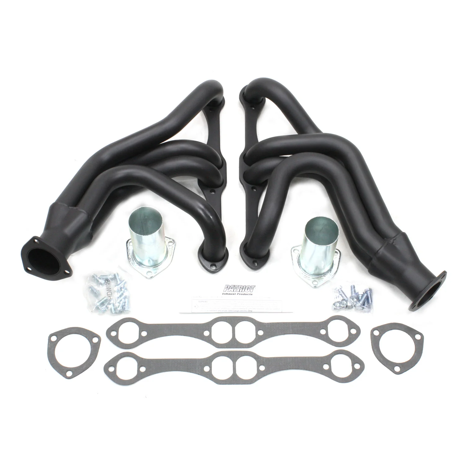 1955-57 Chevy Passenger Car/Wagon 1 5/8" Tri-5 Mid Length Chevy Small Block Engine Swap Header with Hi-Temp Black Coating