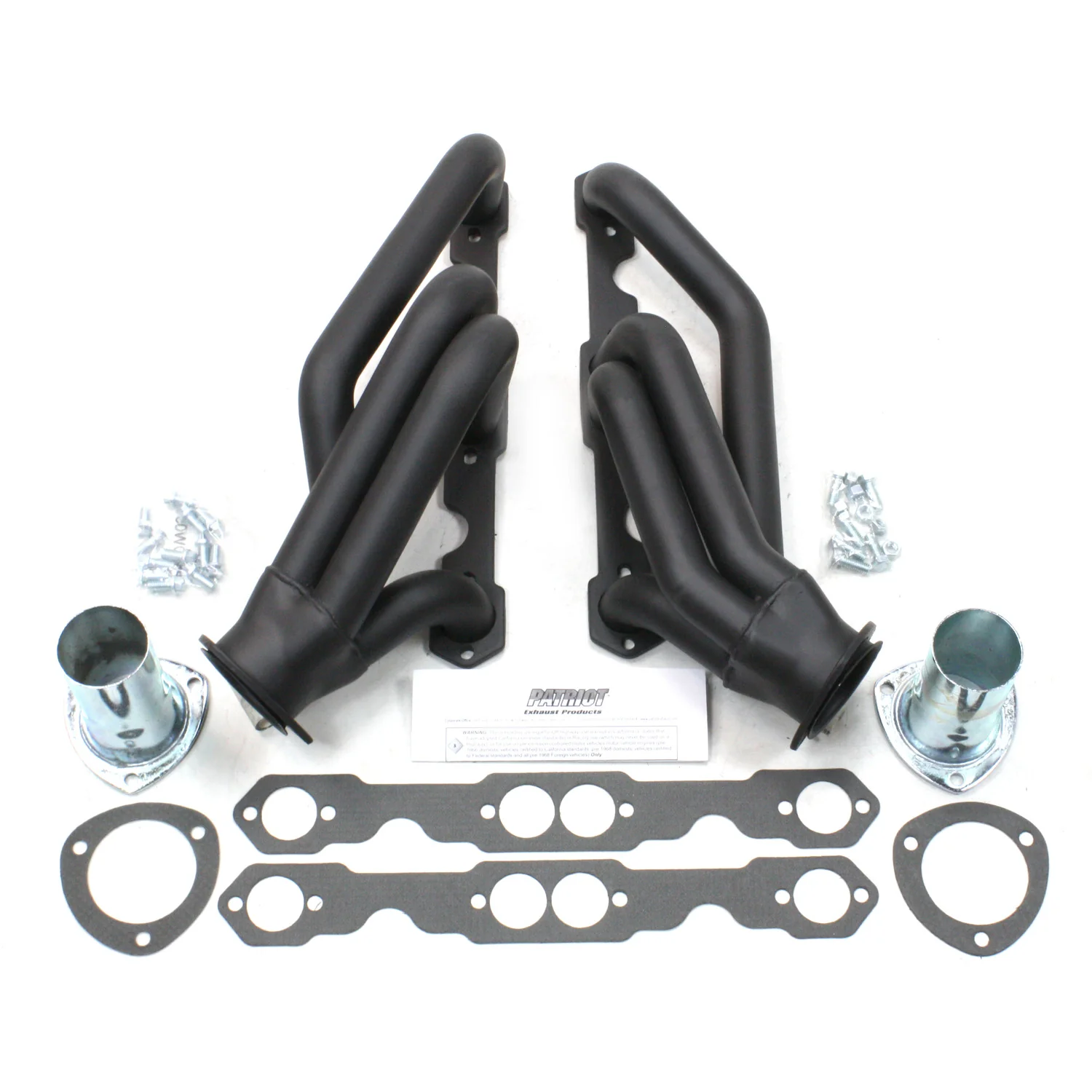 1955-57 Chevy Passenger Car/Wagon 1 5/8" Tri-5 Mid Length Chevy Small Block Engine Swap Header with Hi-Temp Black Coating