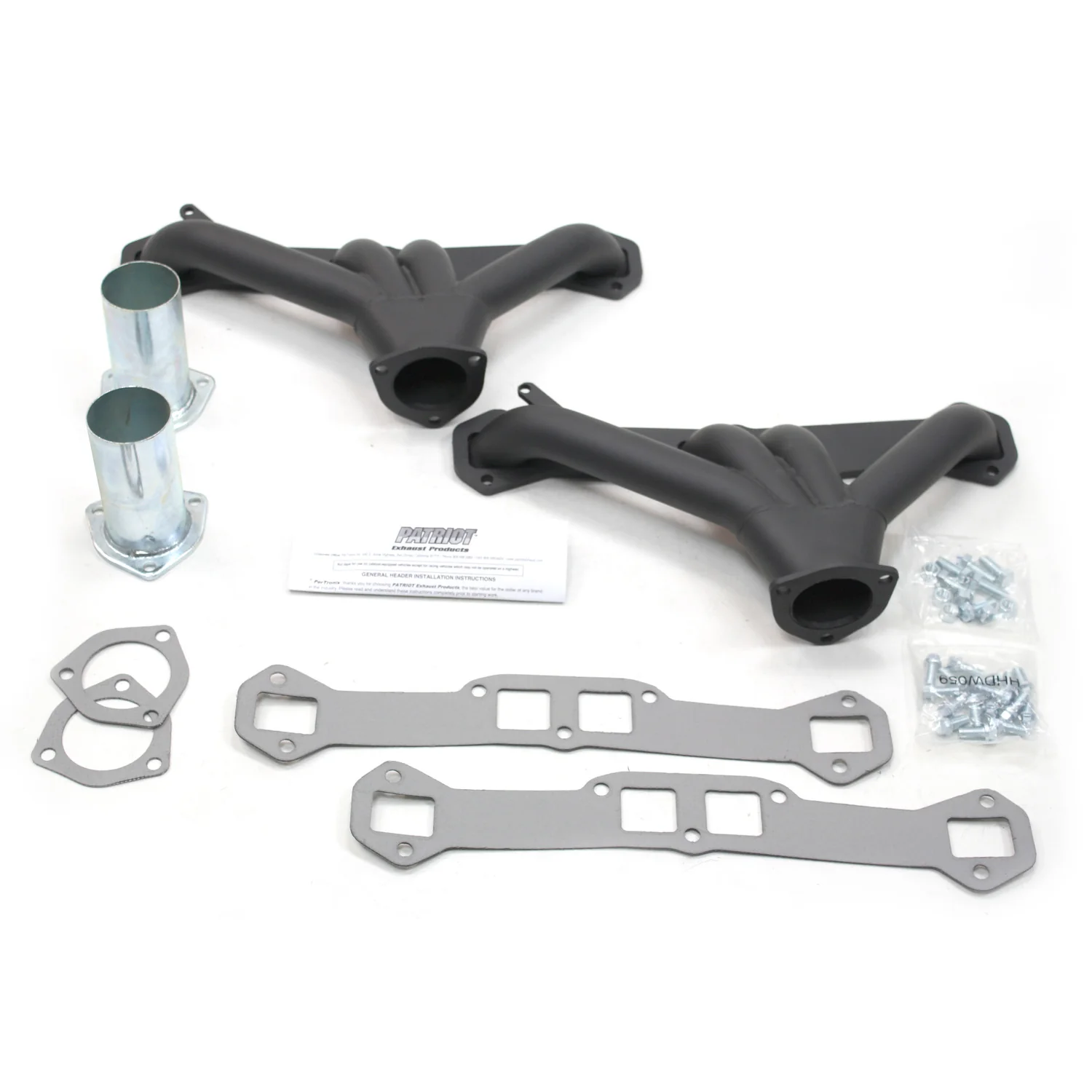 Chevy 348-409 Engines, 1 3/4" Tight Tuck Header with Hi-Temp Black Coating