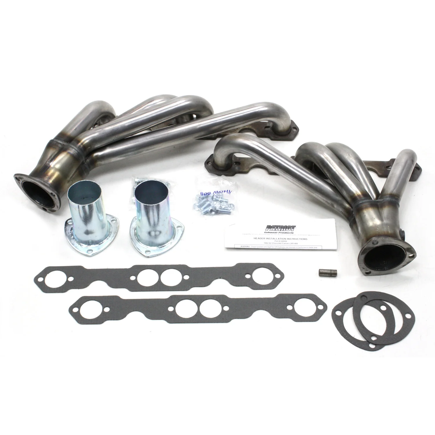 1982-92 Camaro/Firebird Small Block V8 1 5/8" Clippster Header in Raw Steel