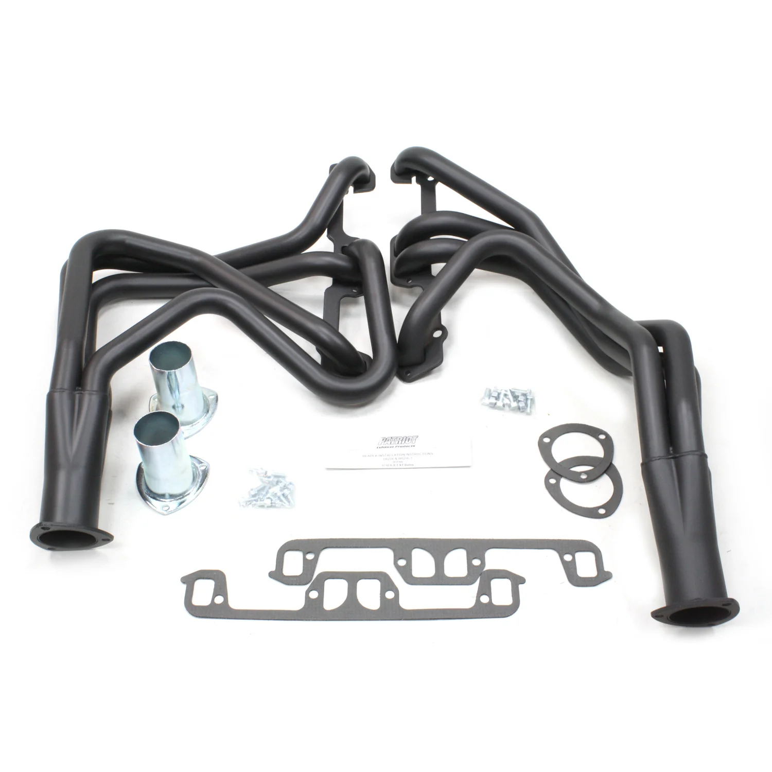 1967-83 MOPAR A & B-Body 1 5/8" Long Tube Header with Hi-Temp Black Coating