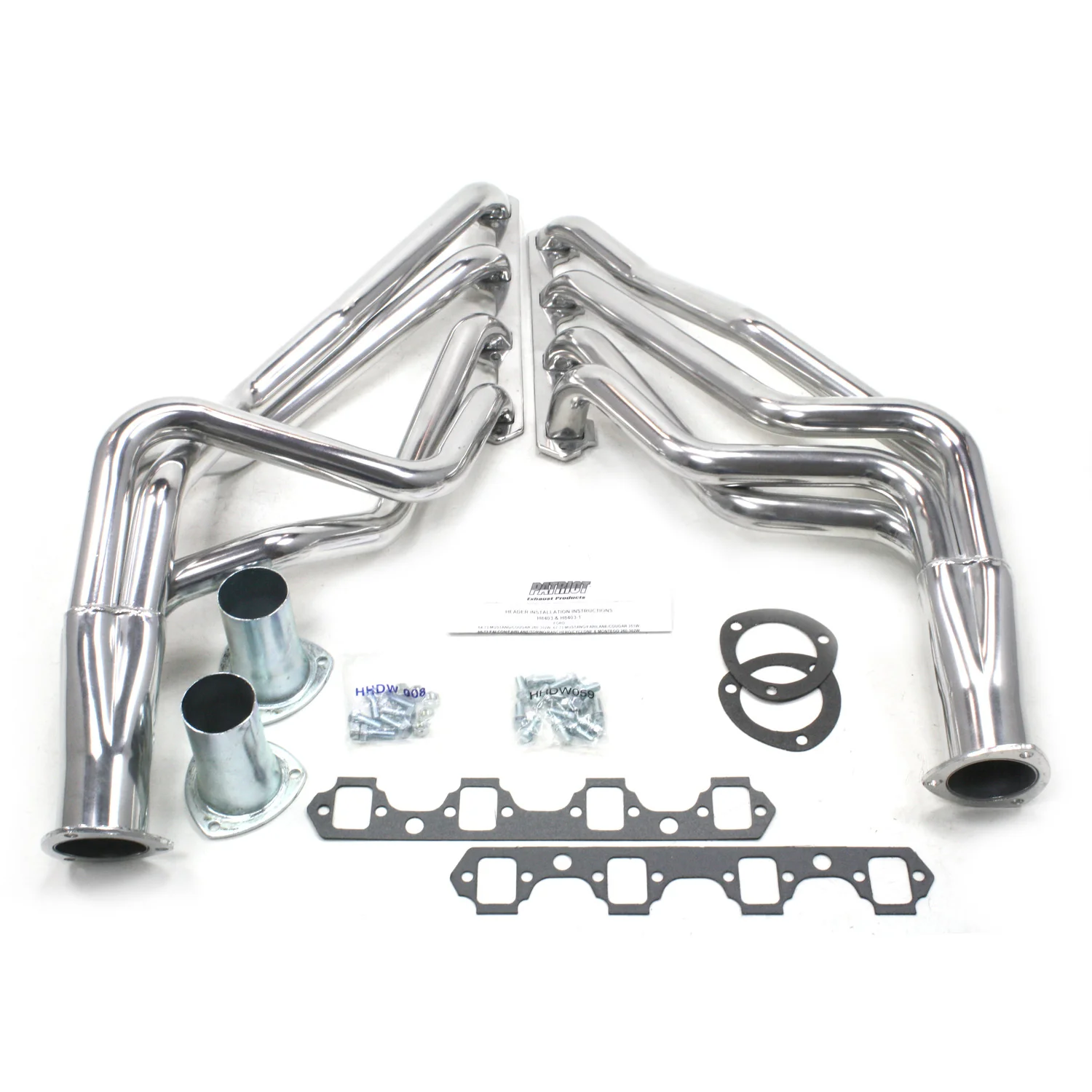 1964-73 Ford Mustang Small Block 1 5/8" Long Tube Header with Metallic Ceramic Coating