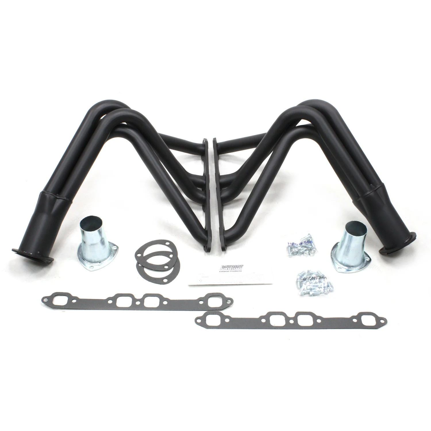 1953-56 Ford F-Series Truck Y-Block V8 1 1/2" Fenderwell Header with Hi-Temp Black Coating