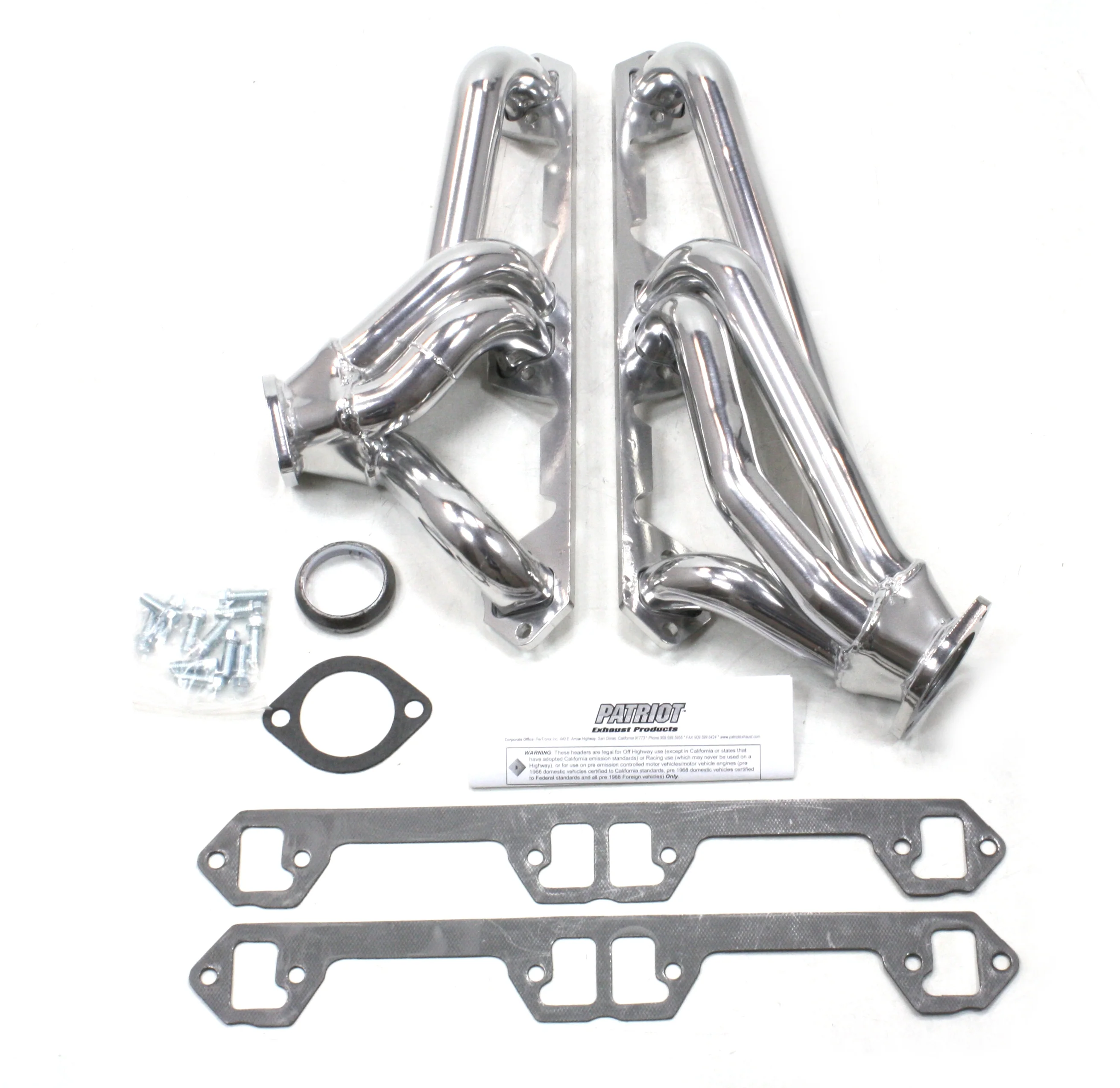 1968-91 Various AMC & Jeep 290-401 1 5/8" Clippster Direct Replacement Header with Dog Leg Ports & Metallic Ceramic Coating