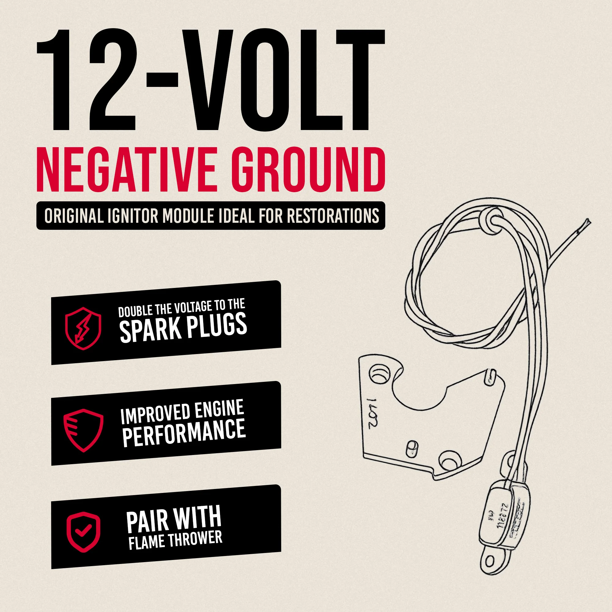 IHC 302xxx-534xxx Series 4 Cylinder Ignitor® Electronic Ignition Conversion - 12 Volt Negative Ground - PerTronix 1442 - Image 4