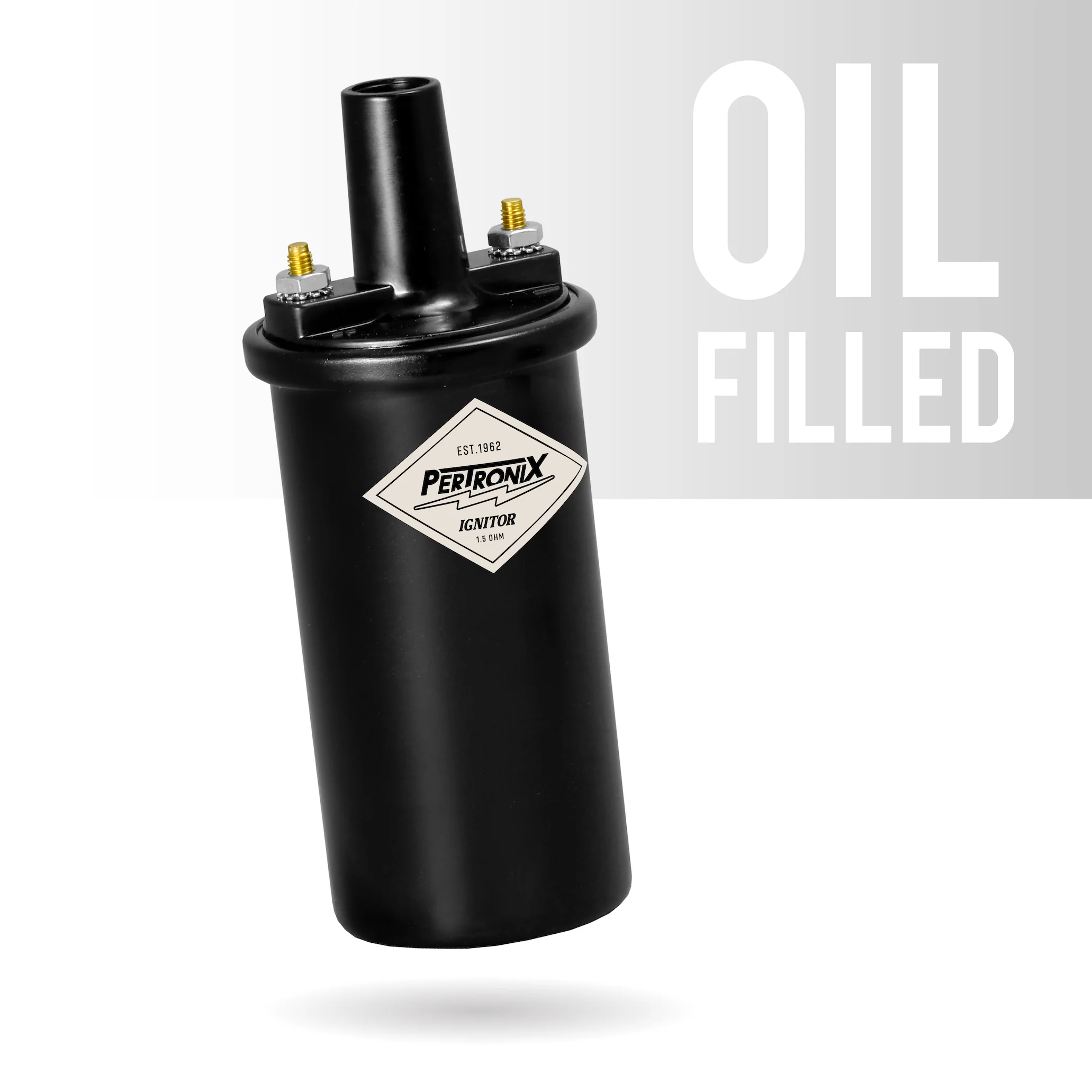 PerTronix 40011 Ignitor Oil Filled 40,000 Volt Ignition Coil with 1.5 Ohms Resistance in Black - Image 2