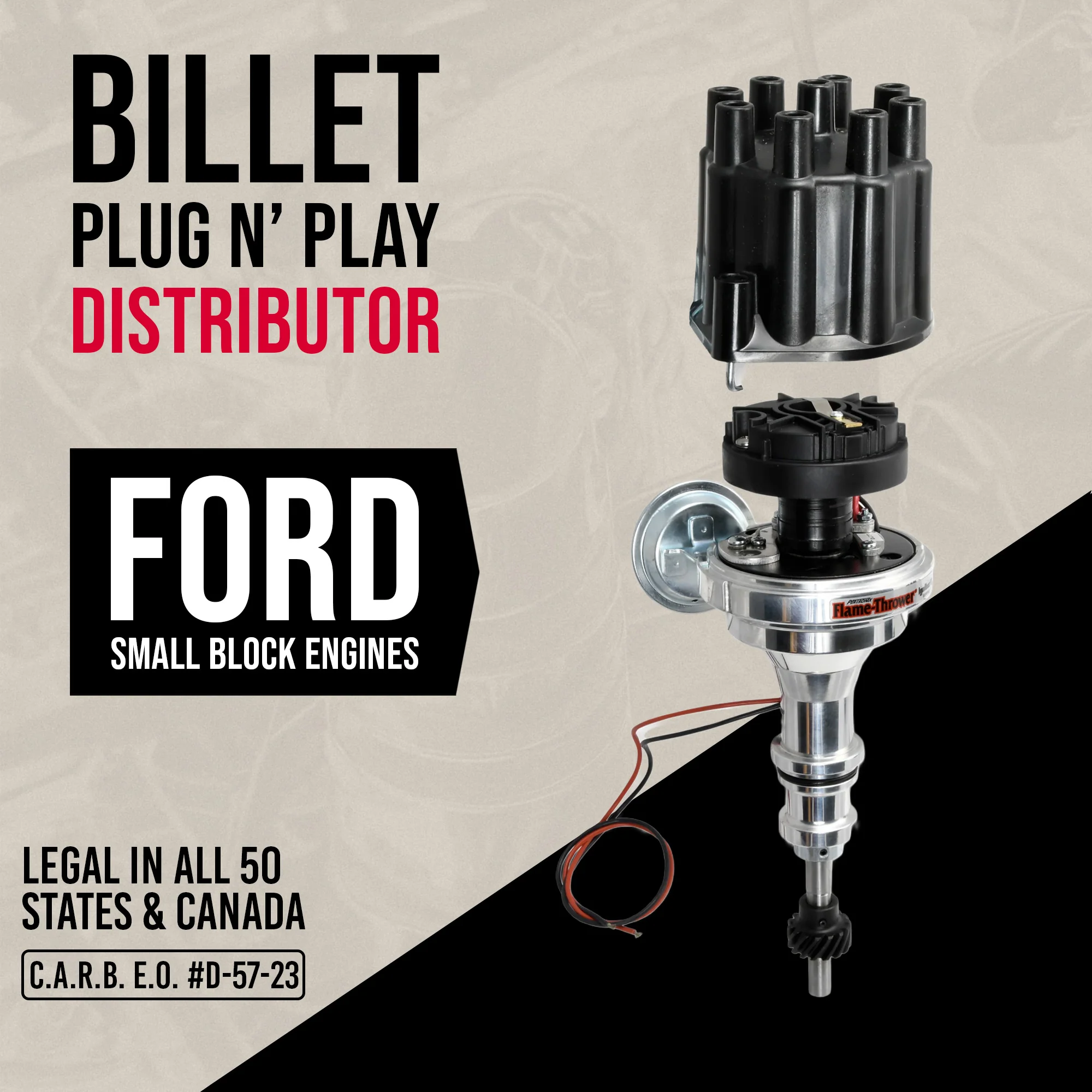 PerTronix Billet Distributor for Ford Small Block Engines (Ignitor II) - Image 4