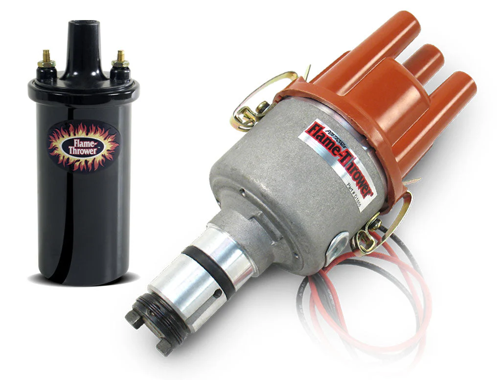 Volkswagen Ignition Bundle with PerTronix Cast Distributor (#D186604) and Black Epoxy Coil (#40611)