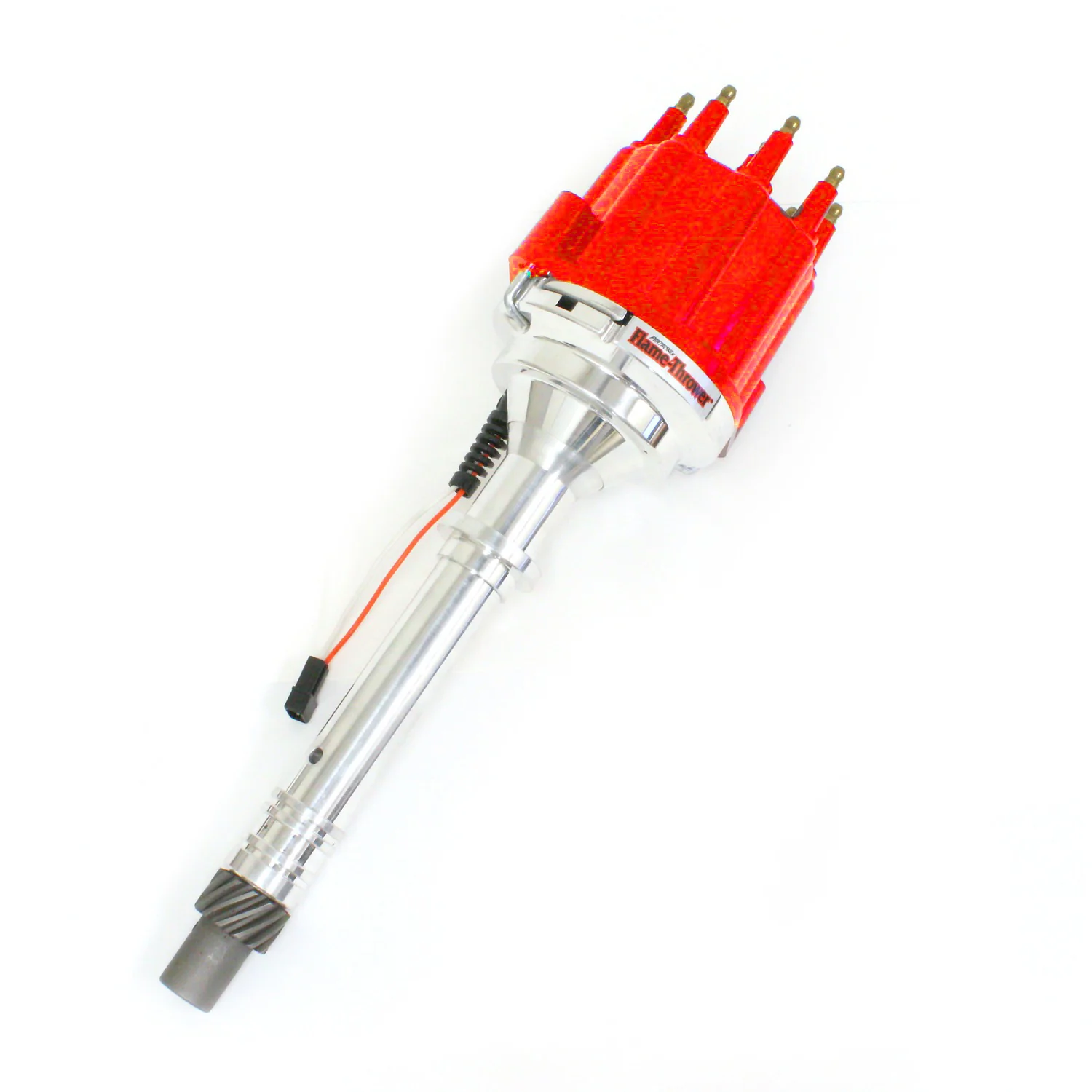 PerTronix D300811 Flame-Thrower Electronic Distributor Billet Magnetic Trigger Chevrolet Small Block/Big Block Red Male Cap