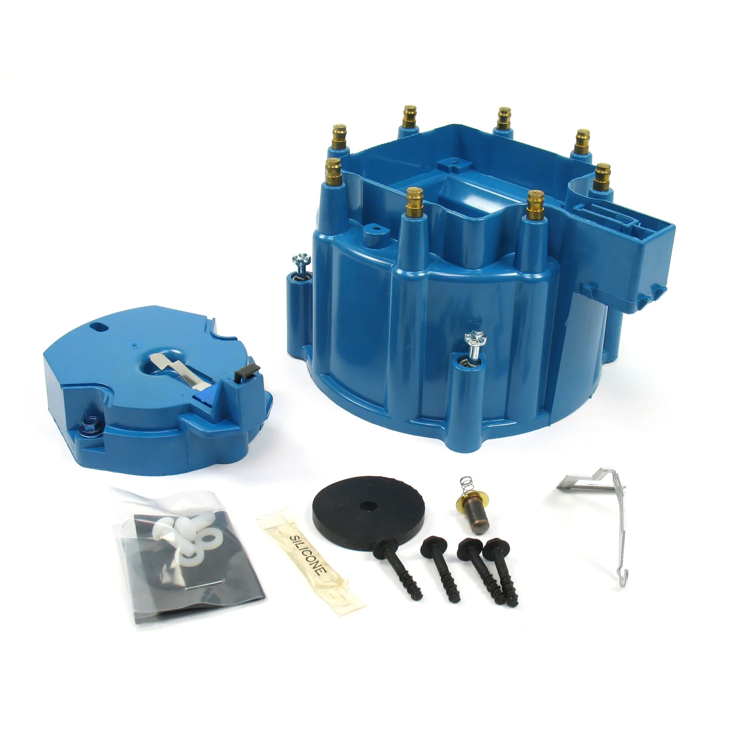 Replacement Distributor Cap and Rotor Kit for HEI Distributors - Blue (Service Part Only)