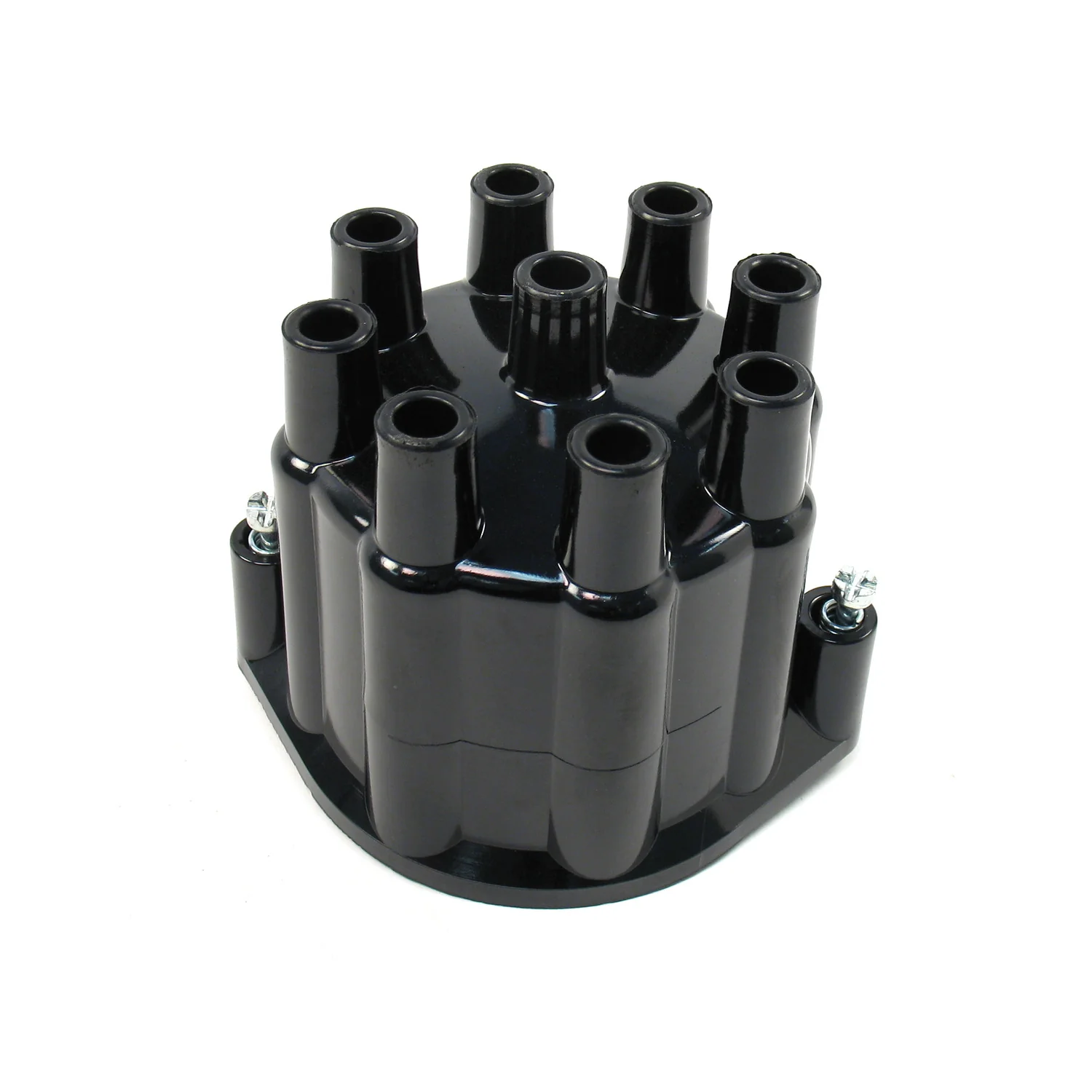 Replacement Distributor Cap for 8 Cylinder Automotive Billet Distributors - Black / Female (Service Part Only)
