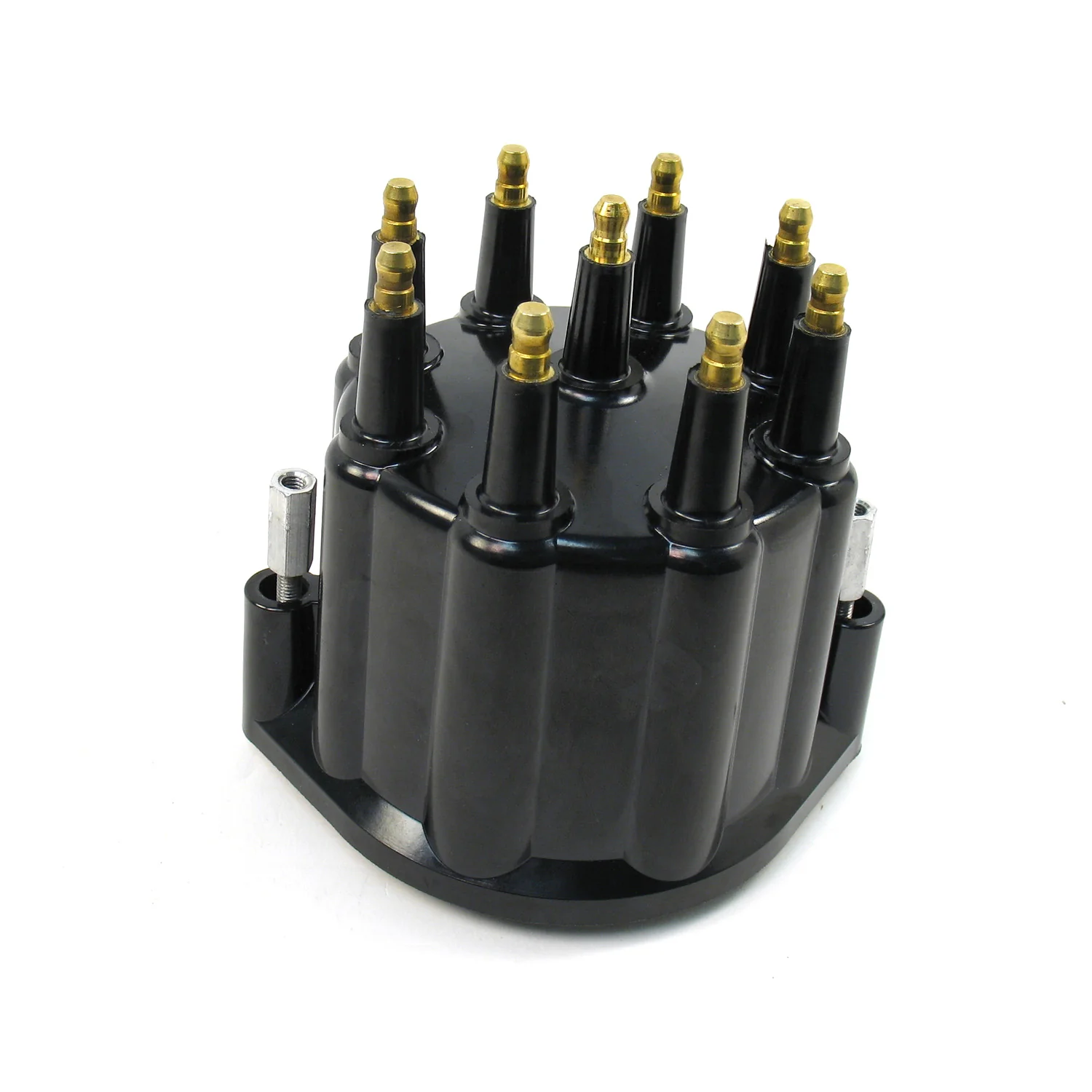 Replacement Distributor Cap for 8 Cylinder Marine Billet Distributors - Black / Male (Service Part Only)