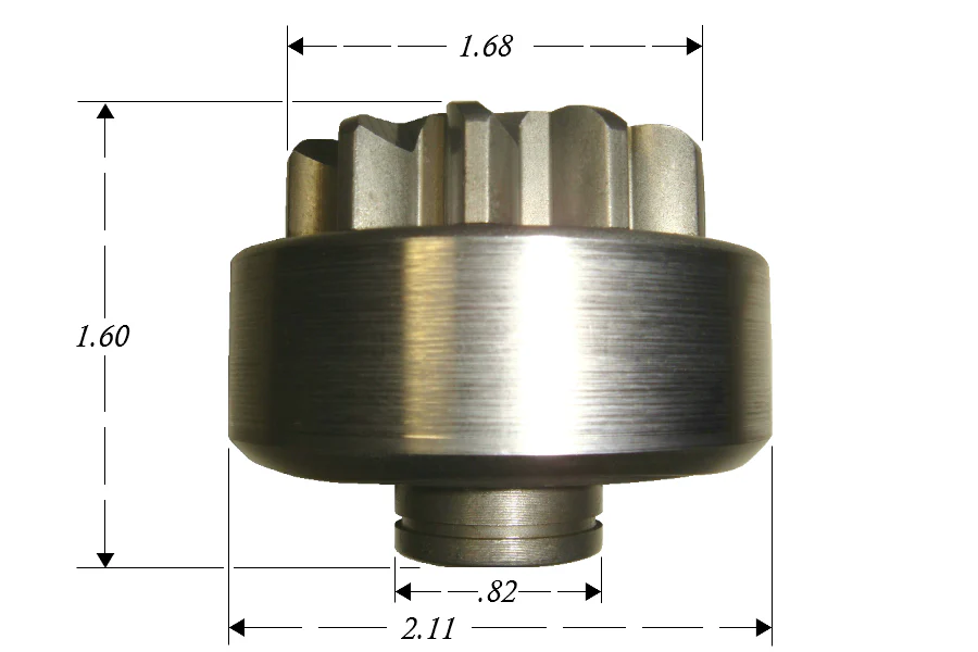 Heavy Duty Starter Drive Assembly for 1965-88 Big Twin Harley® Models - Image 3
