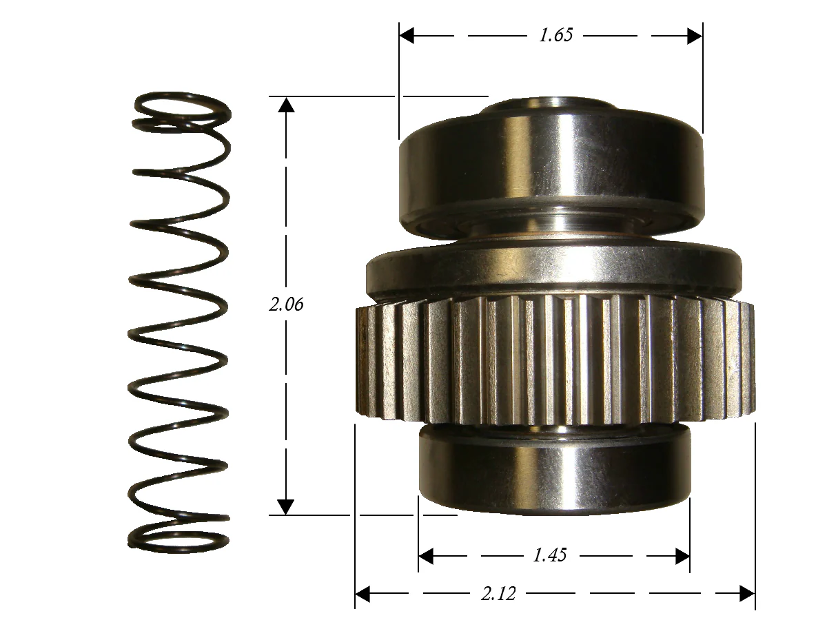 Starter Drive Assembly for 1991-06 Big Twin Harley® Models (Except 06 Dyna) & All 1989-06 1.4 kW Spyke Starters - Image 4