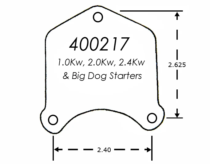 Chrome Starter Button Kit for 1.0/2.0/2.4/2.6 kW Starters - Image 2