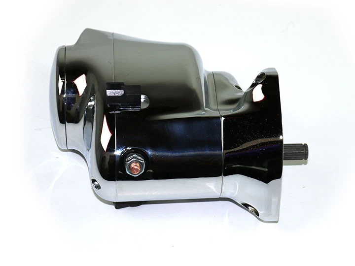 1.4 kW Stealth Starter with K9 Drive for 1989-93 Big Twin Harley® Models (Except FLT) in Chrome - Image 4