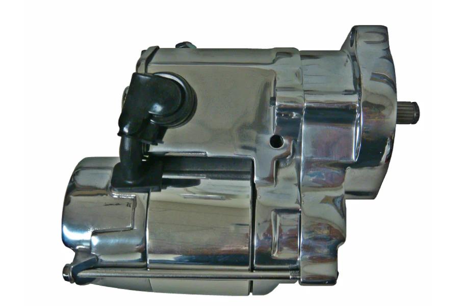 1.4 kW Starter for 1989-93 Big Twin EVO FL Harley® Models in Polished Chrome - Image 4