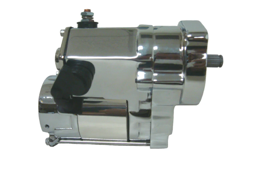 1.4 kW Starter for 1989-93 Big Twin EVO FL Harley® Models in Chrome