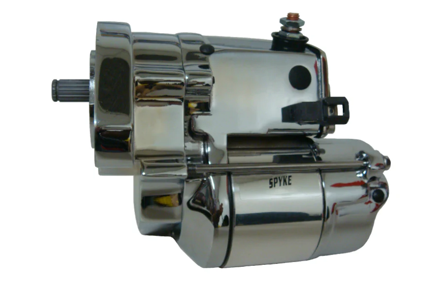 1.4 kW Starter for 1989-93 Big Twin EVO FL Harley® Models in Chrome - Image 2