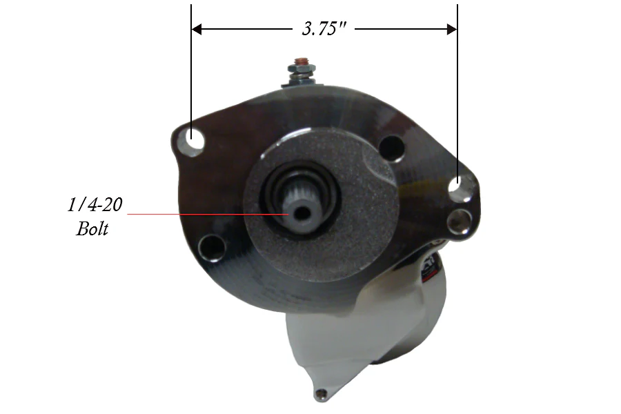 1.4 kW Starter for 1989-93 Big Twin EVO FL Harley® Models in Chrome - Image 4