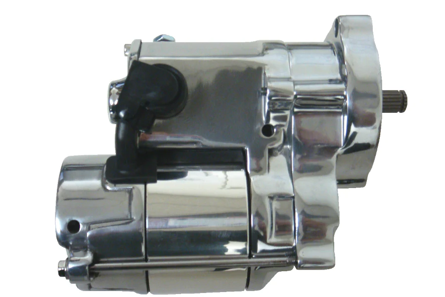 1.4 kW Starter for 1994-06 Big Twin Harley® Models (Except 2006 Dyna) in Polished Chrome - Image 2