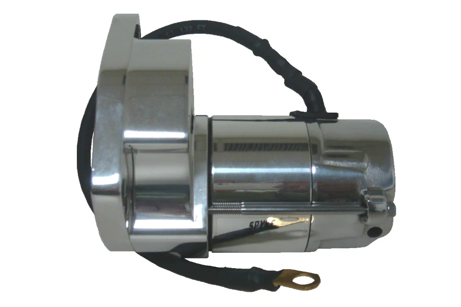 1.4 kW Starter for 1980-84 Big Twin Rubber Mount 5-Speed Models in Chrome - Image 4