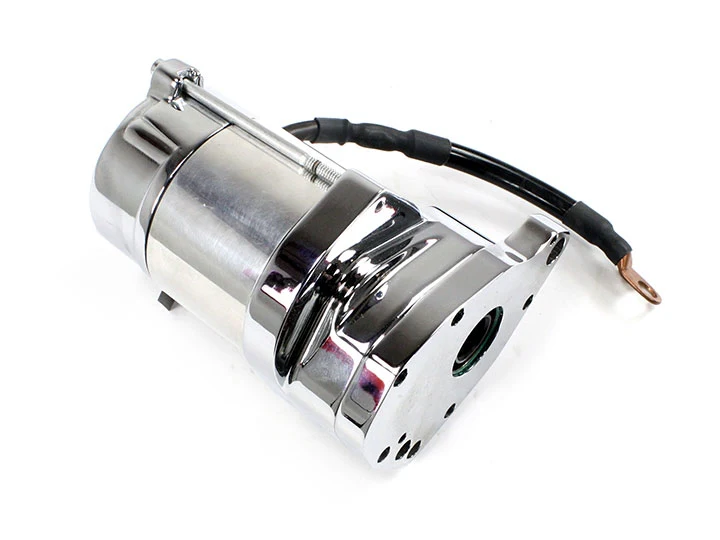 1.4 kW Starter for 1980-84 Big Twin Rubber Mount 5-Speed Models in Chrome - Image 5