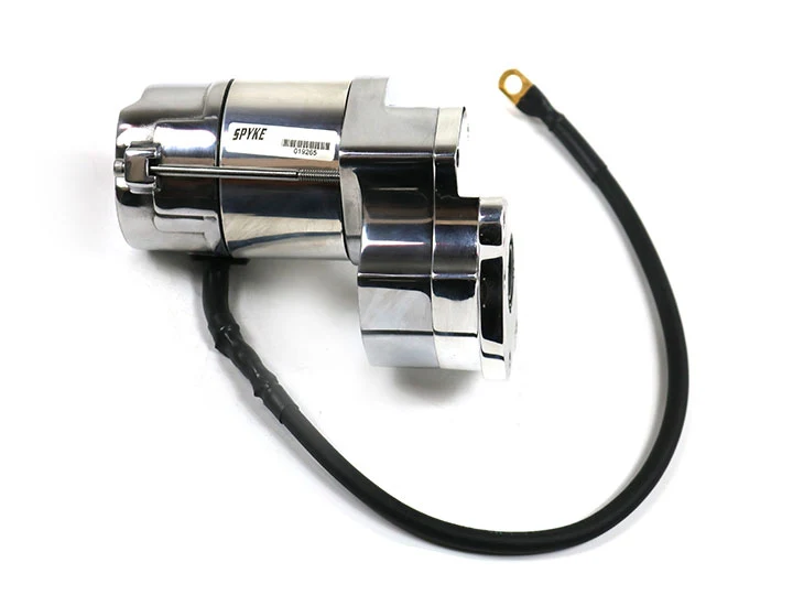 1.4 kW Starter for Late 1979-Early 84 Big Twin 4-Speed Models with Rear Chain in Polished Chrome - Image 5