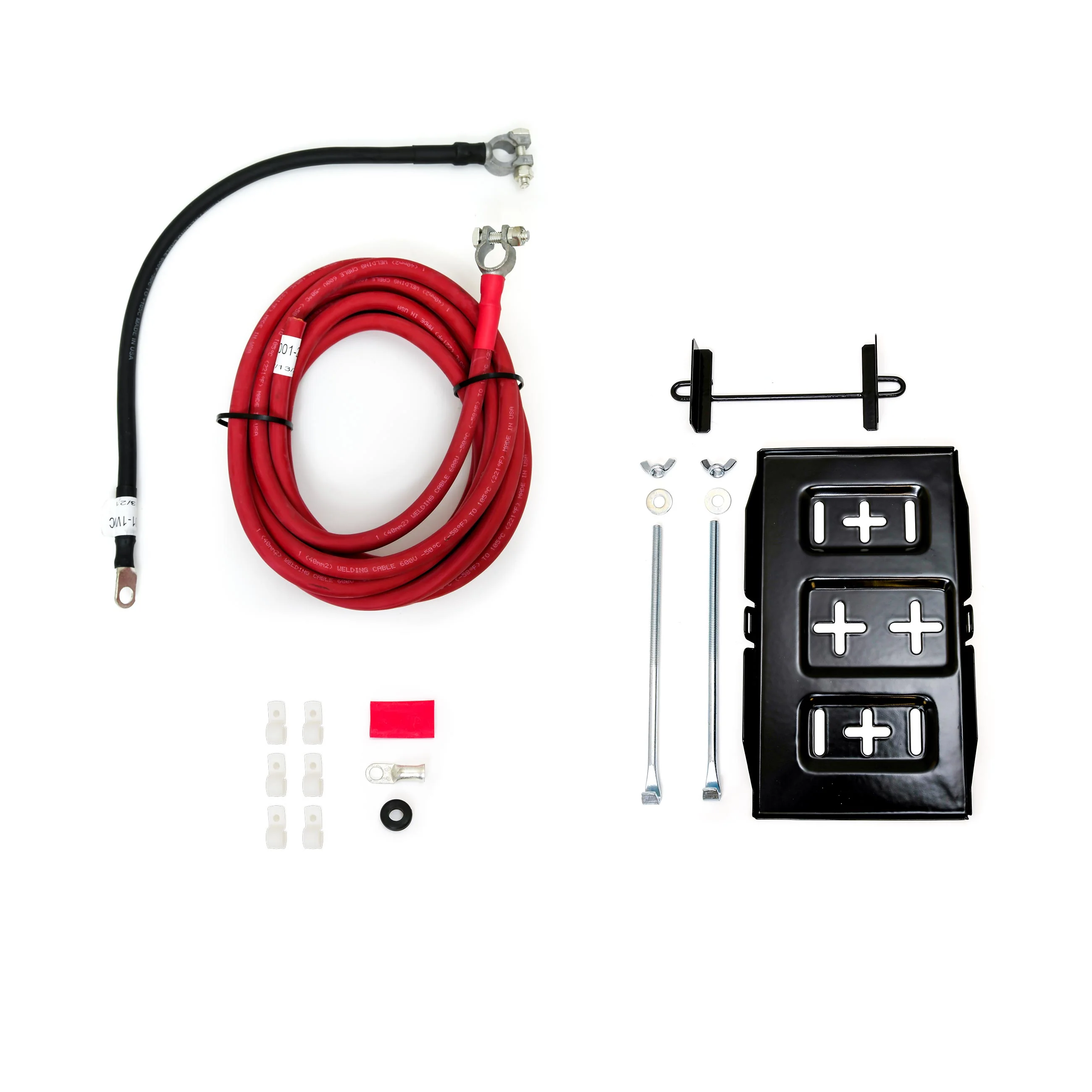 Single Trunk Mount Battery Relocation Kit with 1 Gauge Welding Cable