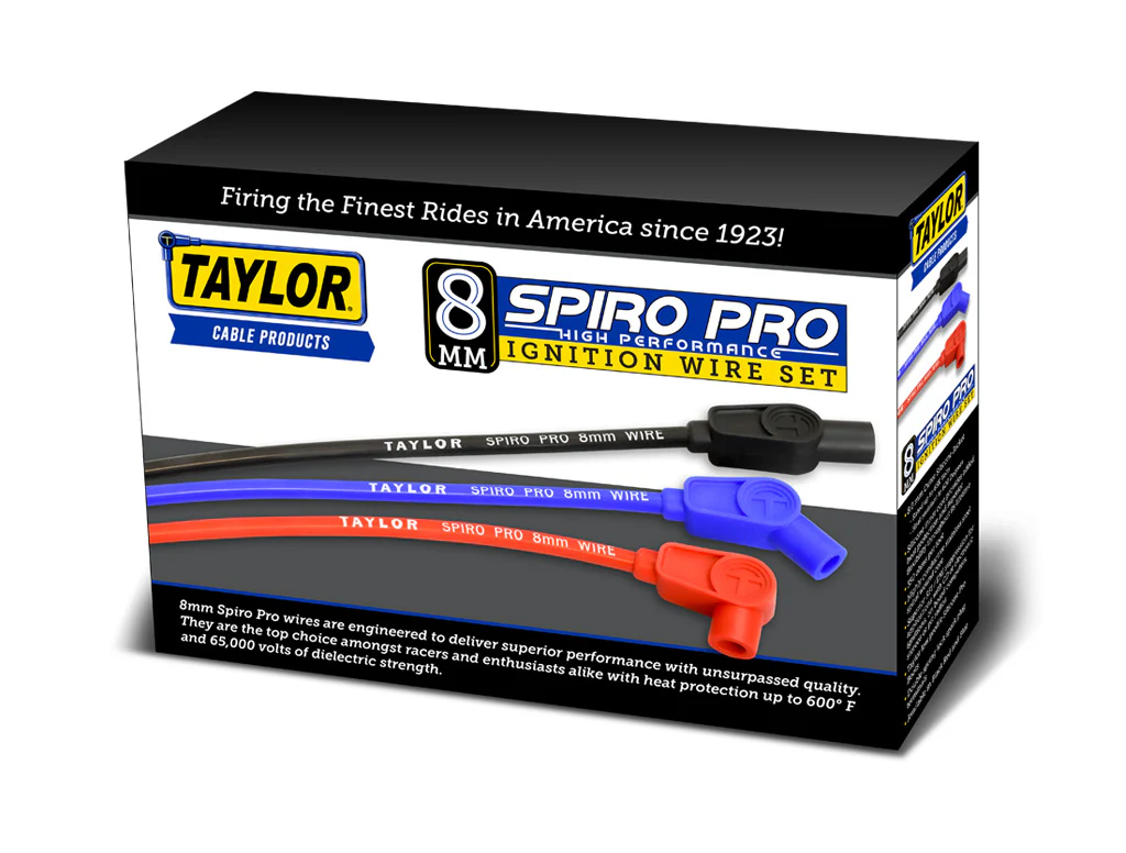 1977-89 Ford/Mercury 2.3L/2.0L Lima 4-Cylinder 8mm Spiro-Pro Spark Plug Wire Set - Image 7