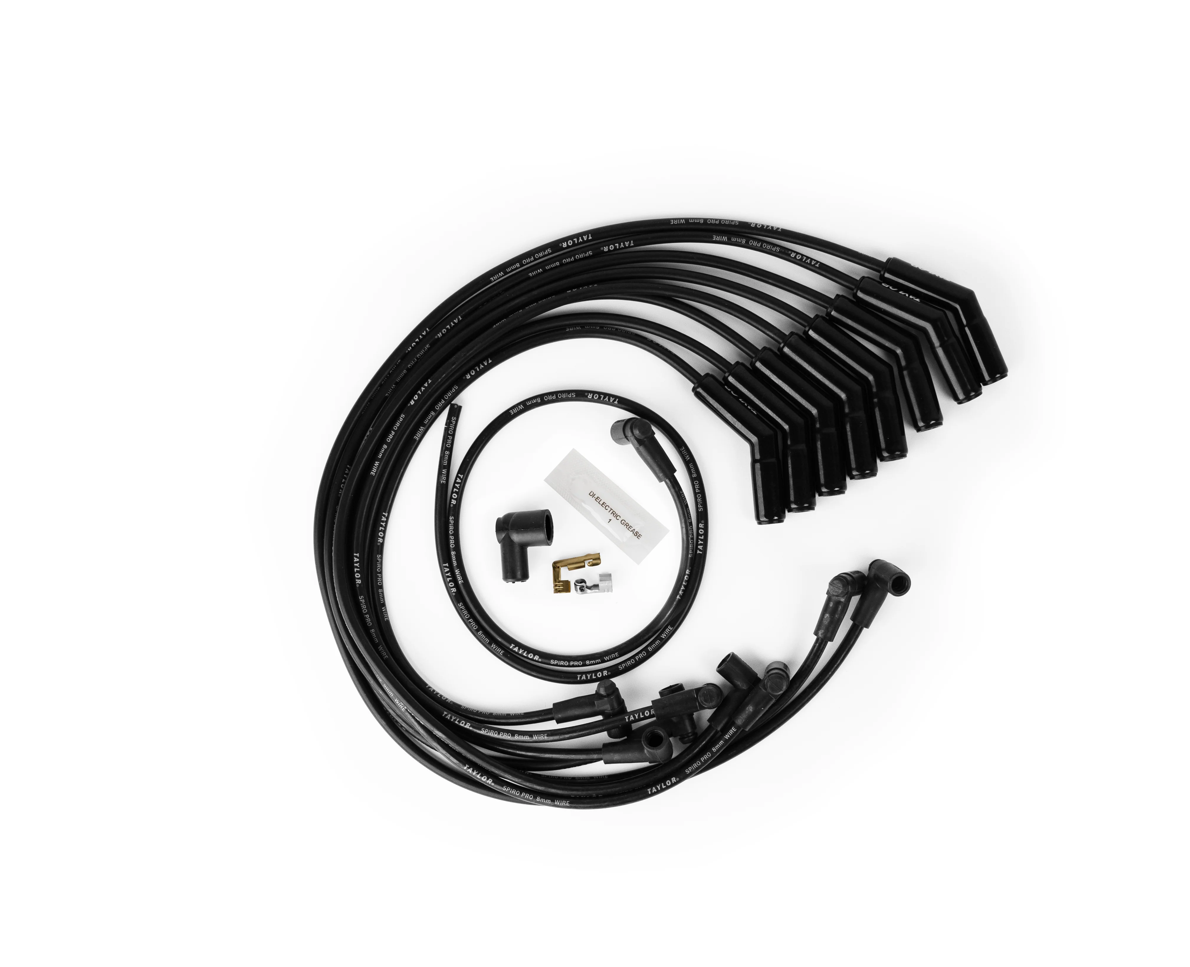 Chevy Big Block Race Fit 8mm Spiro-Pro Black Ceramic Boots Spark Plug Wire Set - Image 2