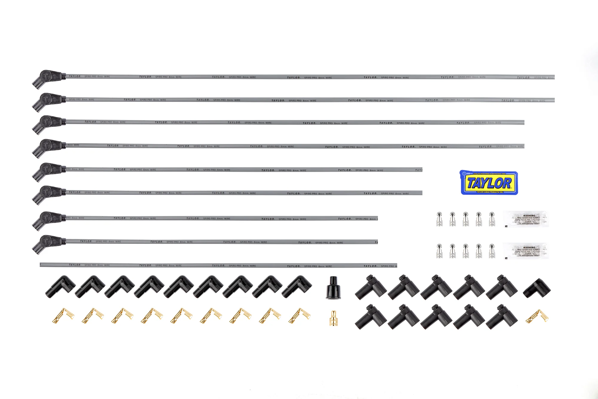 Universal 8mm Spiro-Pro Spark Plug Wire Set (Available in 9 Colors) - Image 44