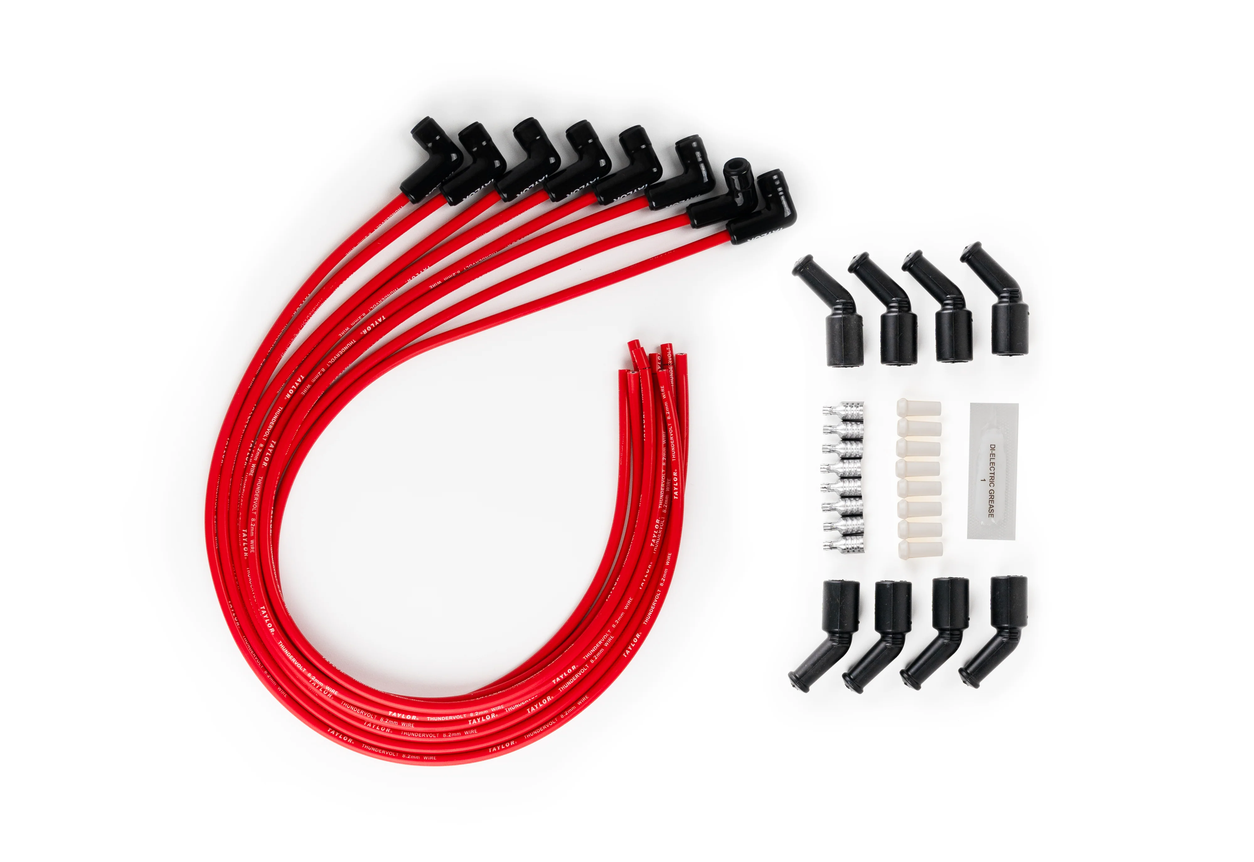LS Engines Universal 8.2mm ThunderVolt Black Ceramic Boots Spark Plug Wire Sets - Image 4