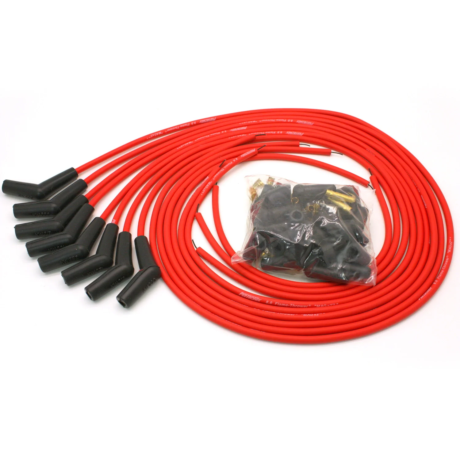 Universal 8 Cylinder 8mm MAGx2 Spark Plug Wire Set (Available in 3 Colors) - Image 3