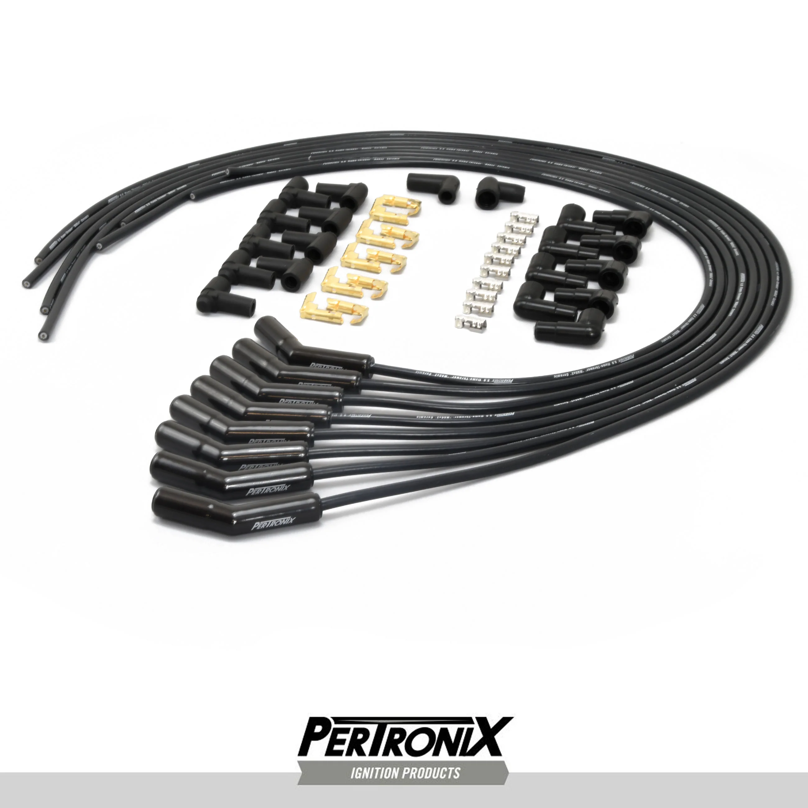 Universal 8mm MAGx2 Black Ceramic Boot Spark Plug Wire Set (Available in 3 Boot Angles) - Image 7