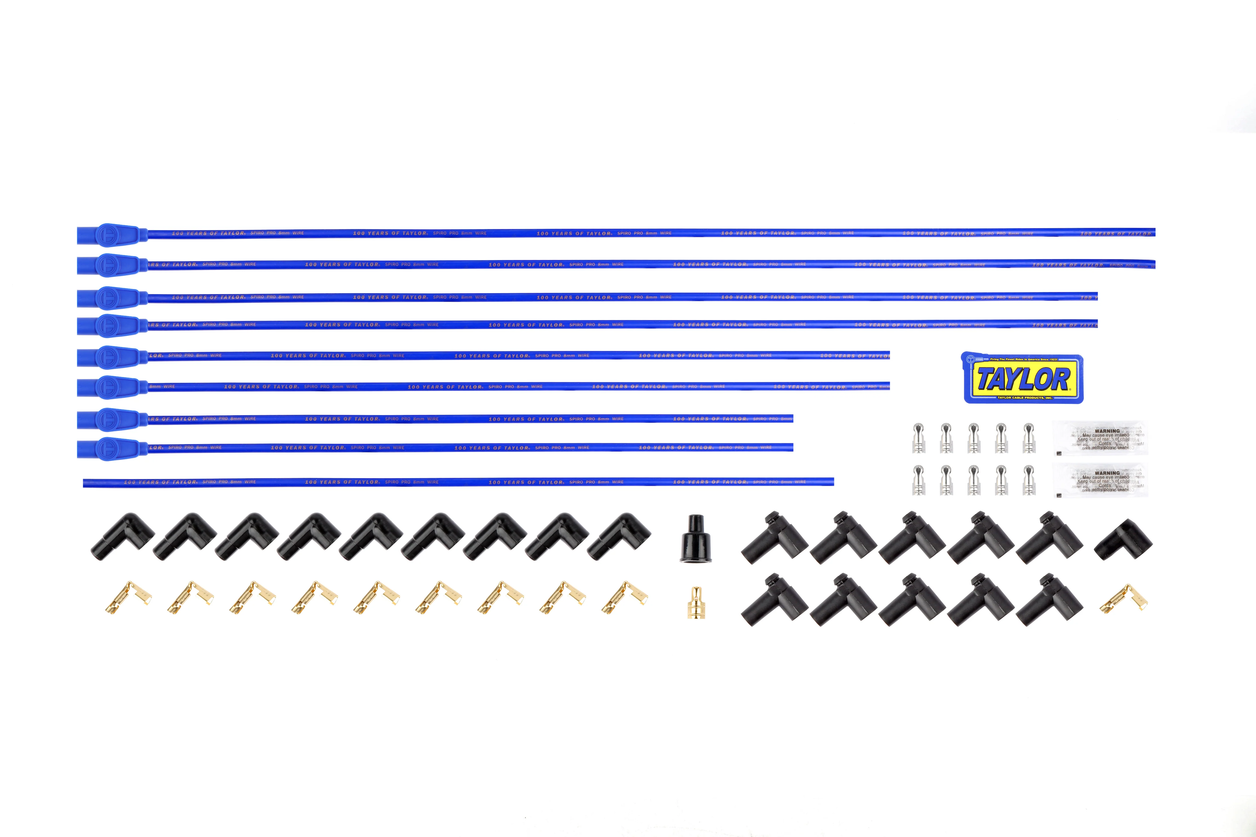 Universal 8mm Spiro-Pro Limited Edition 100 Years Script Spark Plug Wire Set (Available in 3 Colors) - Image 3