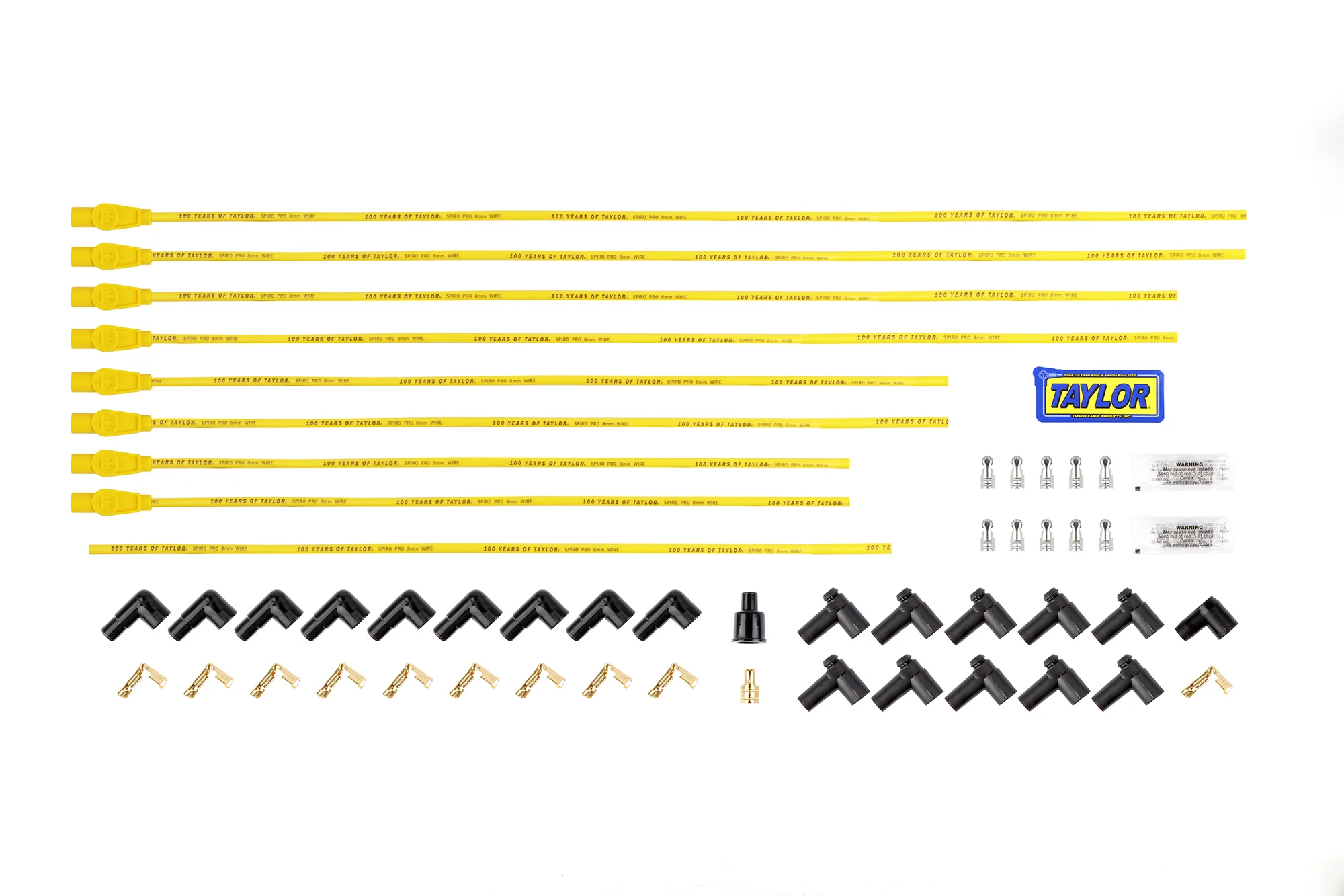 Universal 8mm Spiro-Pro Limited Edition 100 Years Script Spark Plug Wire Set (Available in 3 Colors) - Image 8