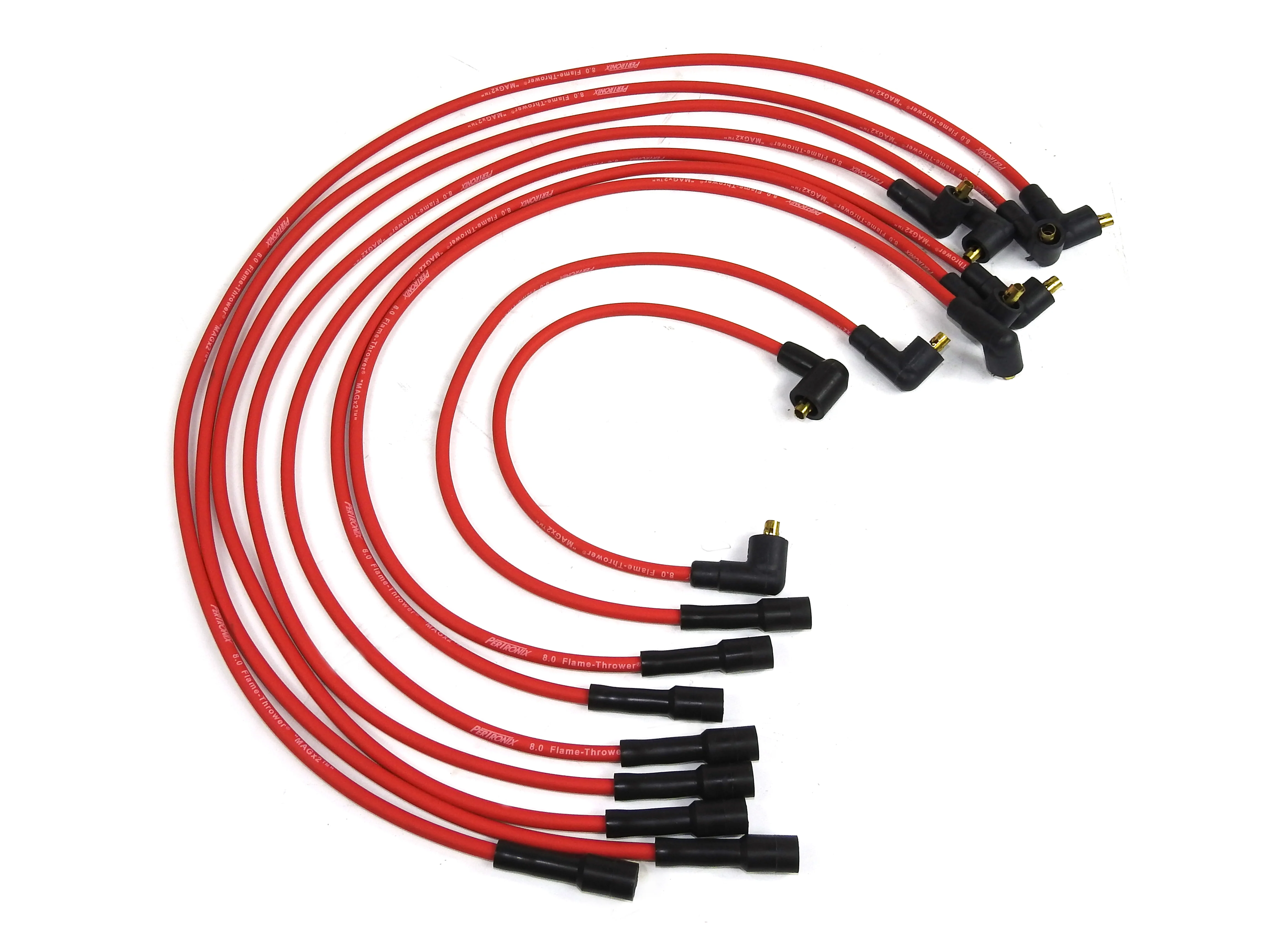 PerTronix 8MM Red Custom Fit Spark Plug Wires for 8 Cylinder AMC Engines
